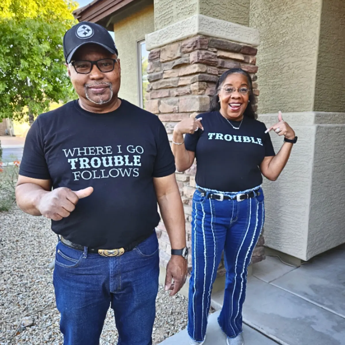 Where I Go Trouble Follows Shirts - Image 5